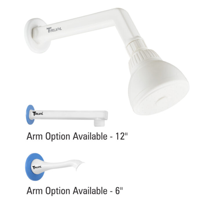 Coral Overhead Shower 3" Round with 12"Arm with Flange - CSH-02